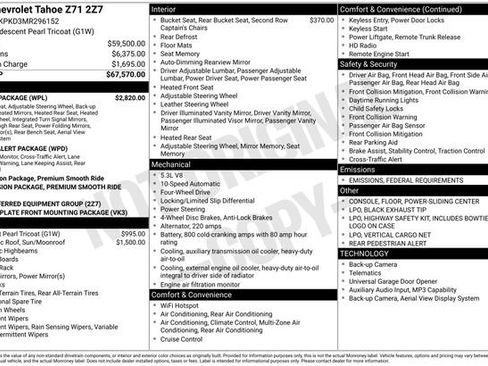 Certified 2021 Chevrolet Tahoe Z71 w/ Luxury Package image 36