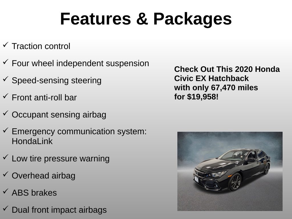Certified 2020 Honda Civic EX image 12