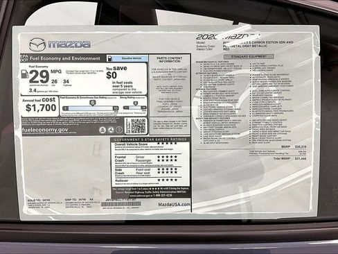 New 2026 MAZDA MAZDA3 Carbon image 42