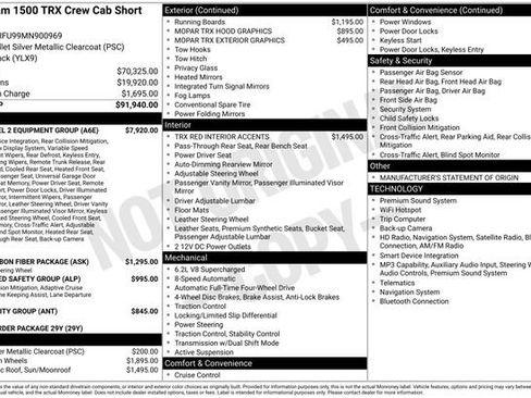 Used 2021 RAM 1500 TRX w/ TRX Level 2 Equipment Group AWD/4WD image 4