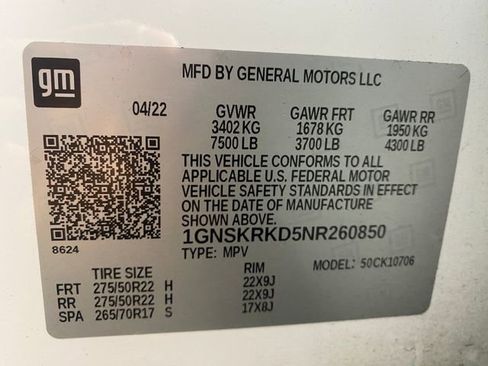 Certified 2022 Chevrolet Tahoe RST w/ Luxury Package image 30