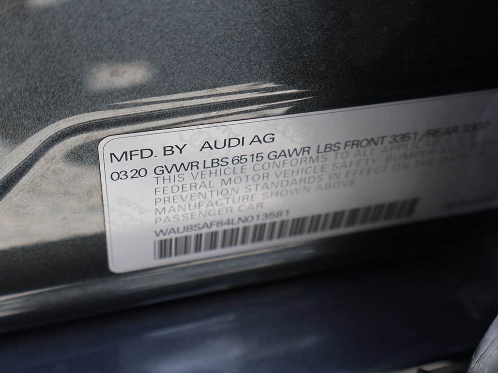 Used 2020 Audi S8 L w/ Full Leather Package AWD/4WD image 58