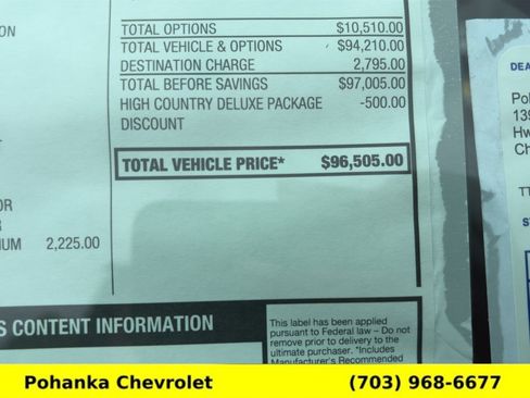 New 2026 Chevrolet Tahoe High Country AWD/4WD image 38