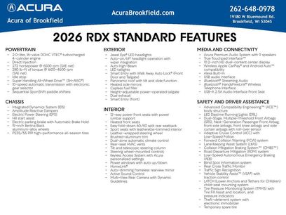 New 2026 Acura RDX w/ Technology Package