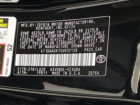 Certified 2025 Toyota Camry XLE w/ Premium Plus Package FWD image 33