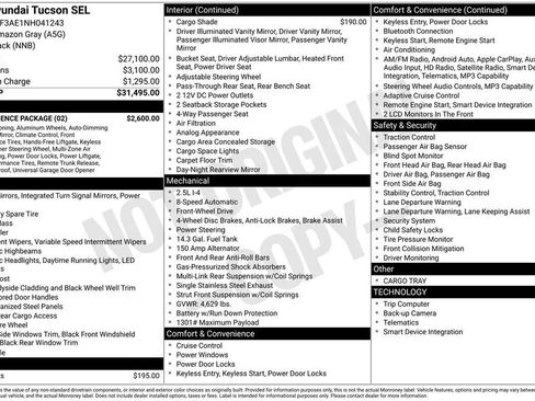 Used 2022 Hyundai Tucson SEL w/ Convenience Package FWD image 57