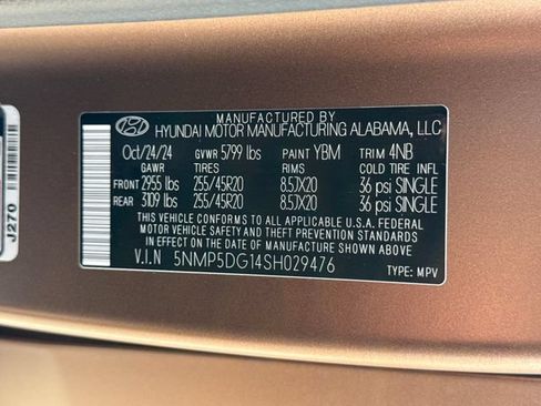 Certified 2025 Hyundai Santa Fe Calligraphy AWD/4WD image 30