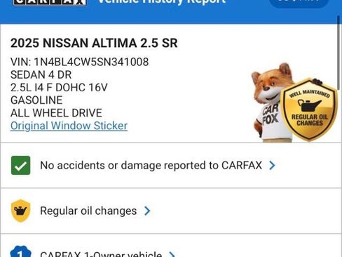 Used 2025 Nissan Altima 2.5 SR image 4