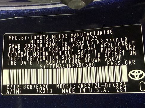 Used 2022 Toyota Corolla XLE FWD image 26