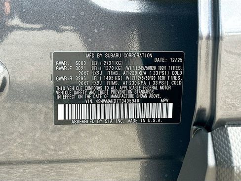 New 2026 Subaru Ascent Touring image 34