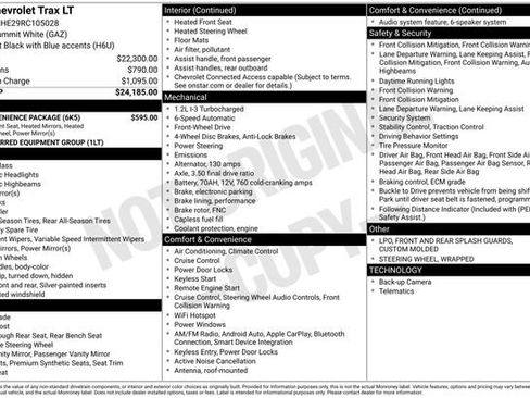 Used 2024 Chevrolet Trax LT w/ LT Convenience Package FWD image 13