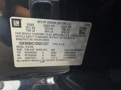 Used 2016 Chevrolet Tahoe LT AWD/4WD image 10