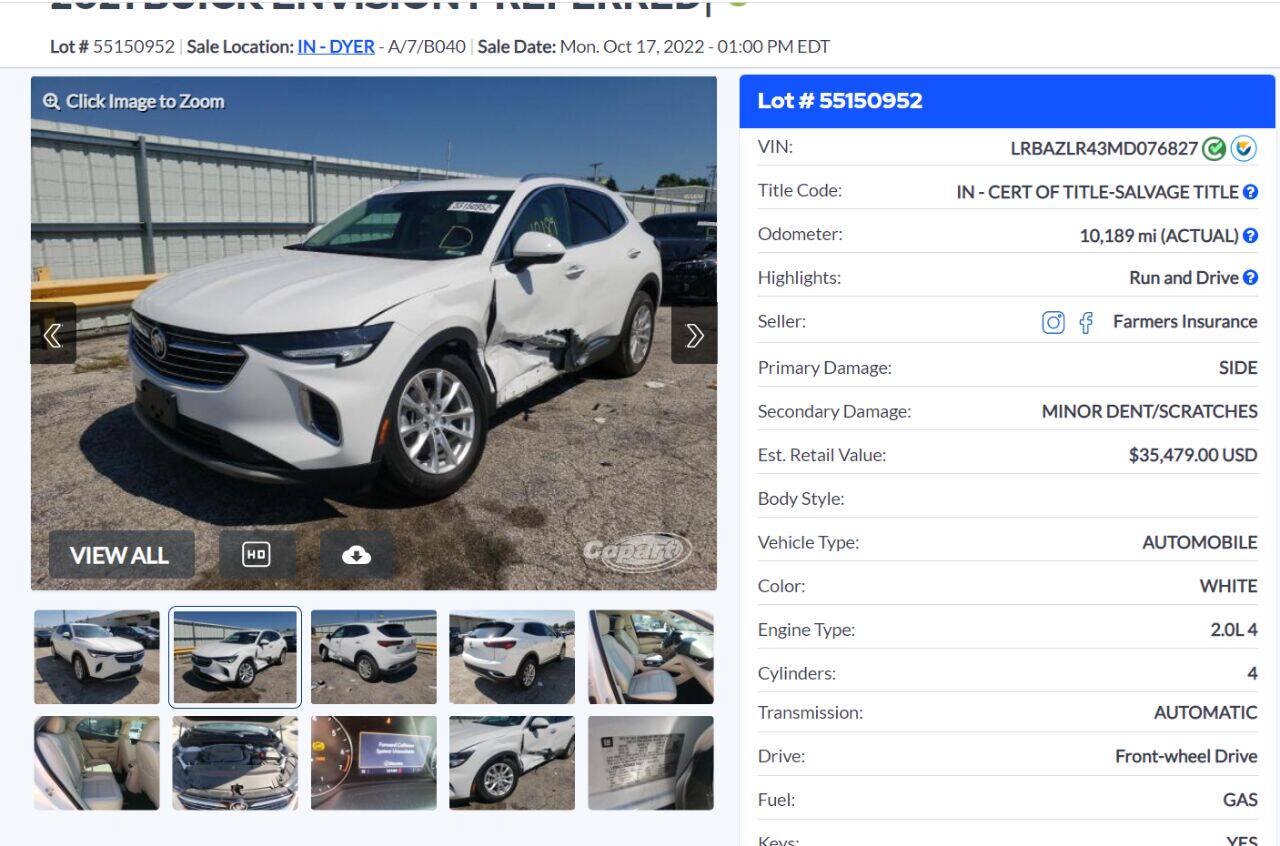 Used 2021 Buick Envision Preferred FWD image 39