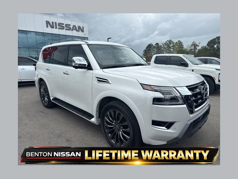 Used 2023 Nissan Armada Platinum w/ Captain's Chairs Package image 1