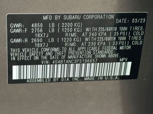 Certified 2023 Subaru Outback Limited AWD/4WD image 31