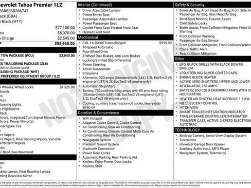 New 2025 Chevrolet Tahoe Premier w/ Sun And Tow Package image 2