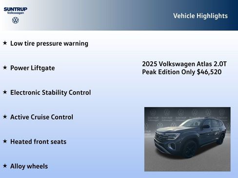 New 2025 Volkswagen Atlas Peak Edition SE image 15