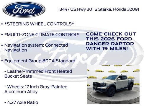 New 2026 Ford Ranger Raptor AWD/4WD image 15