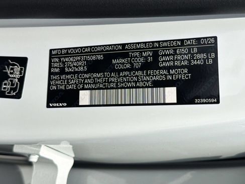New 2026 Volvo XC90 B6 Ultra w/ Protection Package AWD/4WD image 24