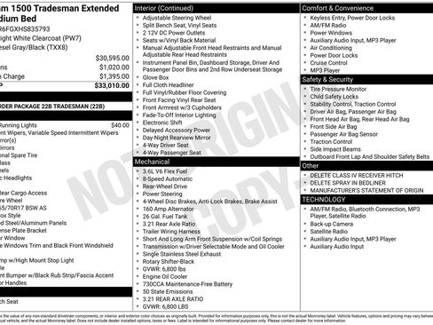 Used 2017 RAM 1500 Tradesman image 3