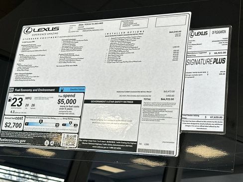 New 2026 Lexus TX 350 AWD image 28