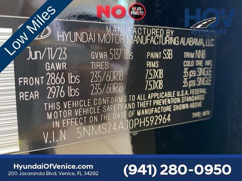 Certified 2023 Hyundai Santa Fe SEL w/ Cargo Package FWD image 57