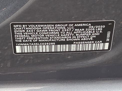 Used 2020 Volkswagen Passat 2.0T R-Line image 33