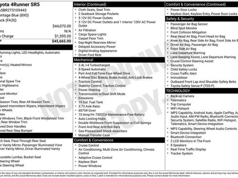 Used 2026 Toyota 4Runner SR5 AWD/4WD image 8