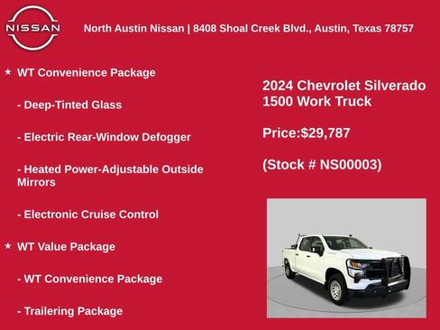 Used 2024 Chevrolet Silverado 1500 W/T w/ WT Value Package RWD image 11