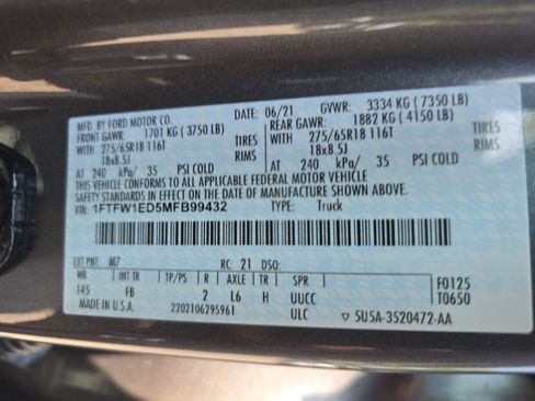 Used 2021 Ford F150 XLT w/ Equipment Group 302A High AWD/4WD image 38