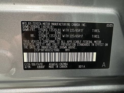 Used 2025 Toyota RAV4 XLE w/ Convenience Package AWD/4WD image 10