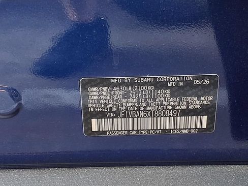 New 2026 Subaru WRX Limited AWD/4WD image 10