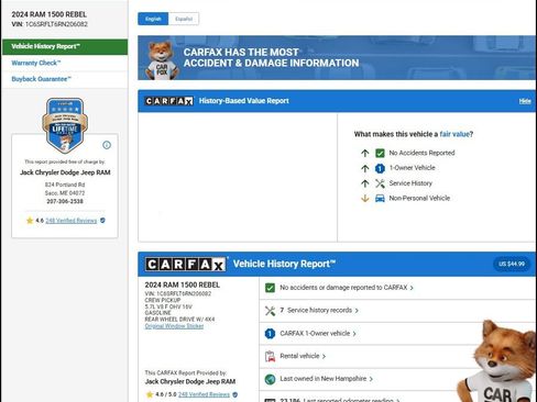 Used 2024 RAM 1500 Rebel image 12