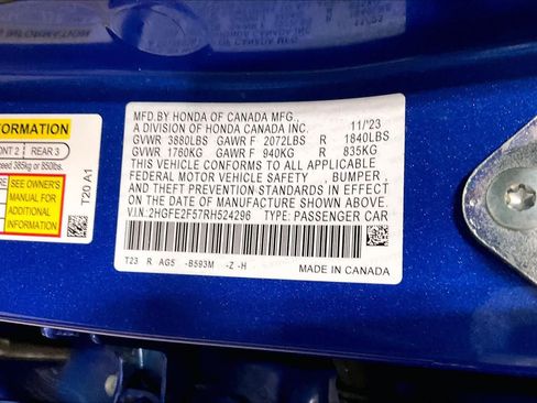 Used 2024 Honda Civic Sport image 35