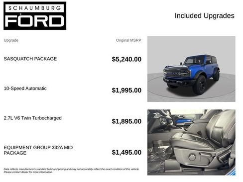 Used 2023 Ford Bronco Badlands w/ Sasquatch Package AWD/4WD image 4