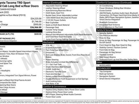 Used 2017 Toyota Tacoma TRD Sport w/ Tow Package (A/T) image 34