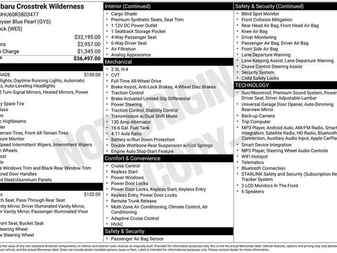 Certified 2024 Subaru Crosstrek 2.5i Wilderness AWD/4WD image 32