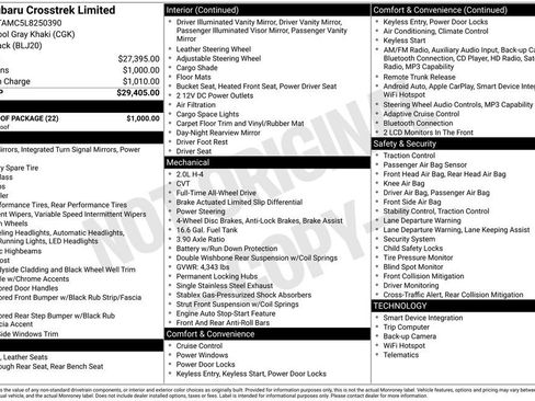 Used 2020 Subaru Crosstrek 2.0i Limited w/ Moonroof Package image 23