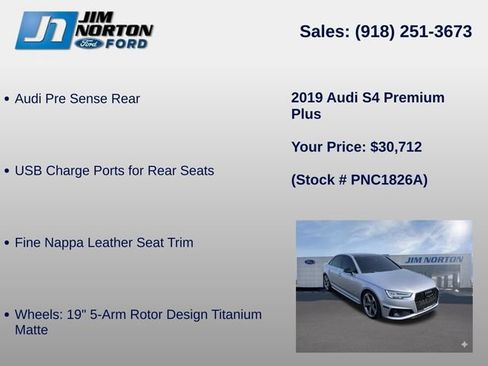 Used 2019 Audi S4 Premium Plus w/ Premium Plus Package AWD/4WD image 18