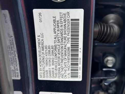 Certified 2026 Honda Accord SE image 27