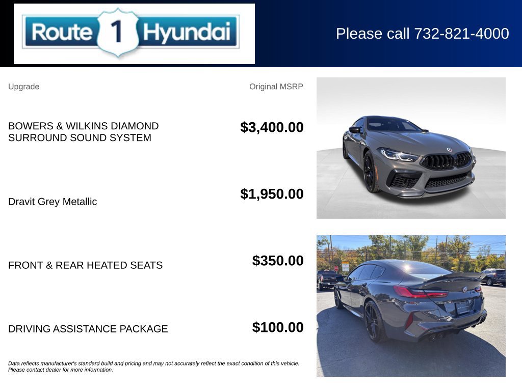 Used 2023 BMW M8 Gran Coupe xDrive Competition w/ Driving Assistance Package AWD/4WD image 27