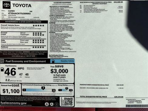 New 2026 Toyota Camry XSE image 24