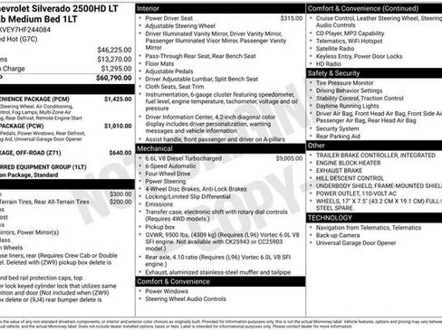 Used 2017 Chevrolet Silverado 2500 LT w/ LT Convenience Package AWD/4WD image 3