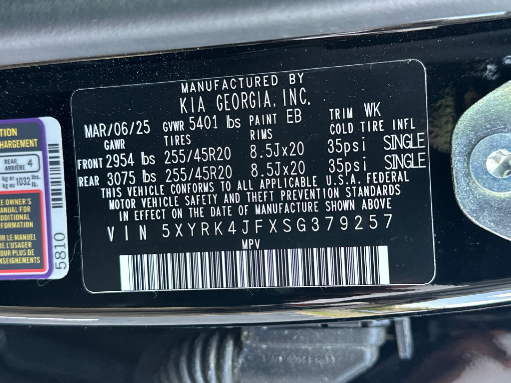 New 2025 Kia Sorento SX FWD image 35