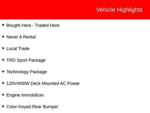 Used 2023 Toyota Tacoma TRD Sport w/ Technology Package RWD image 4