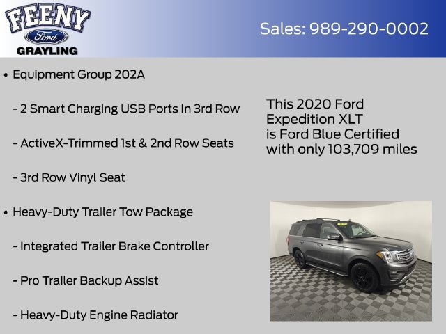 Used 2020 Ford Expedition XLT w/ Equipment Group 202A AWD/4WD image 20