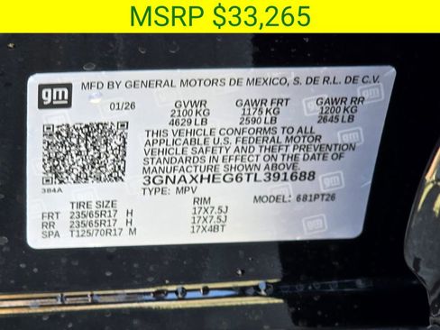 New 2026 Chevrolet Equinox LT w/ Convenience Package II FWD image 44