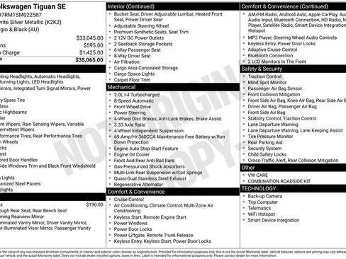 Certified 2025 Volkswagen Tiguan SE FWD image 24