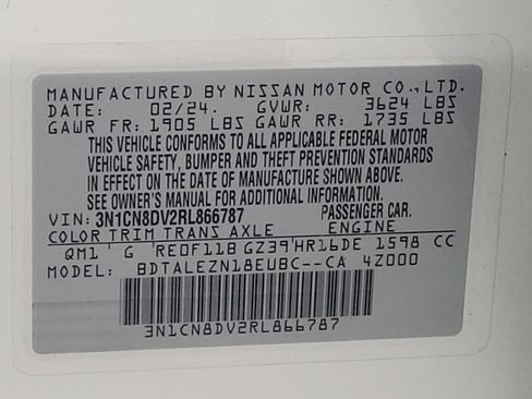 Used 2024 Nissan Versa S w/ S Plus Package image 33