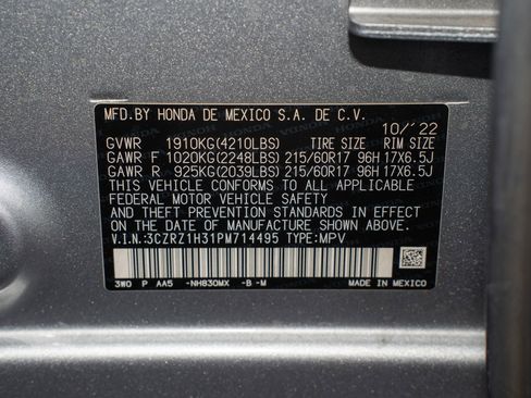 Certified 2023 Honda HR-V LX image 36